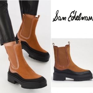 Sam Edelman Lulia Nubuck Lug Sole Booties